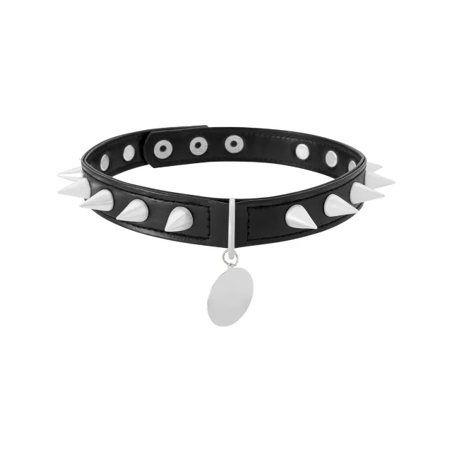 Black Spiked Choker Necklace