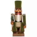 5 Ft 3 In Collapsible Animated Green Bouclé Nutcracker at Spirit Halloween