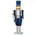5 Ft 2 In Collapsible Animated Navy Blue Nutcracker at Spirit Halloween