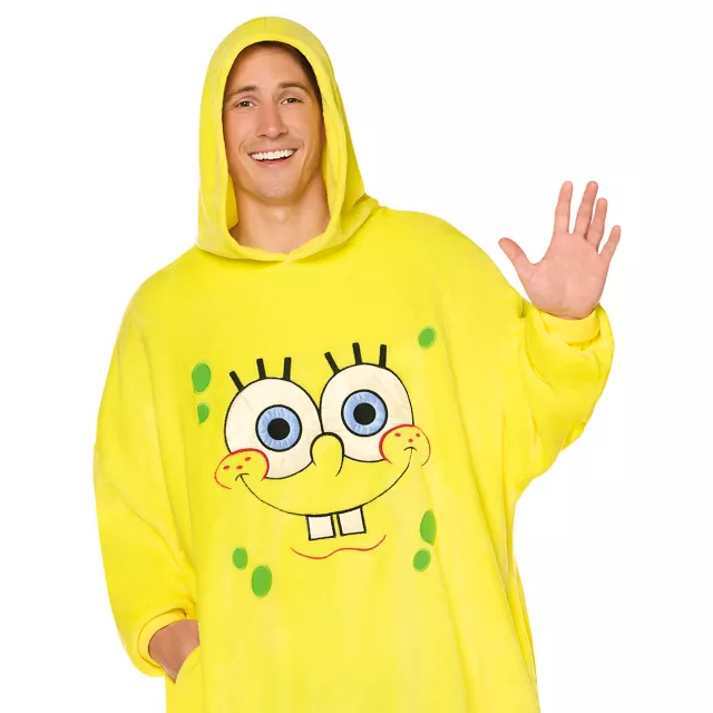 SpongeBob SquarePants Hooded Blanket at Spencer's