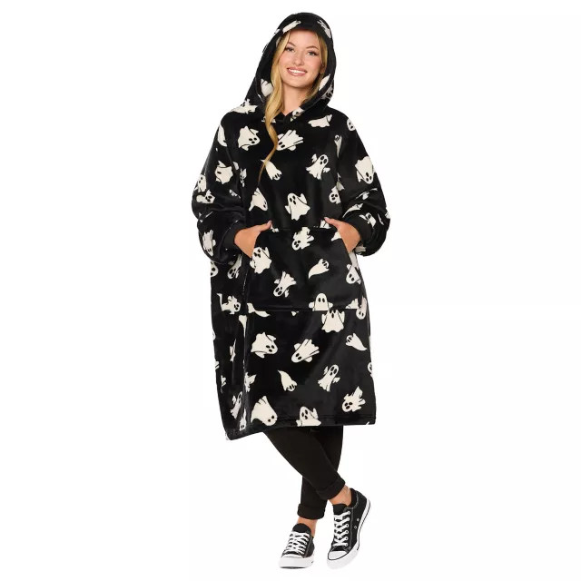 Sesame Street | Cookie Monster Adult Snugible 2-in-1 Blanket Hoodie Pillow