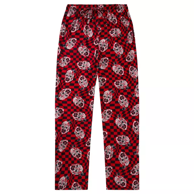 Black and Red Checkered Art the Clown Lounge Pants - Terrifier