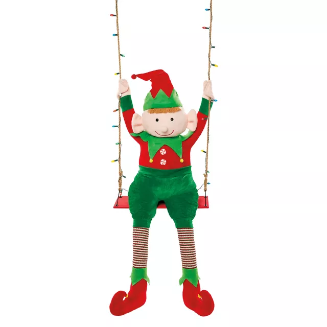 4 Ft 3 In Swinging Elf Animatronic at Spirit Halloween