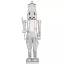 7 Ft Silver Bling Bluetooth Compatible Nutcracker Animatronic at Spirit Halloween
