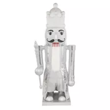 7 Ft Silver Bling Bluetooth Compatible Nutcracker Animatronic at Spirit Halloween