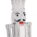 7 Ft Silver Bling Bluetooth Compatible Nutcracker Animatronic at Spirit Halloween