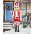 7 Ft Candy Cane Bling Bluetooth Compatible Nutcracker Animatronic at Spirit Halloween