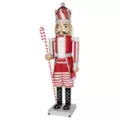 7 Ft Candy Cane Bling Bluetooth Compatible Nutcracker Animatronic at Spirit Halloween