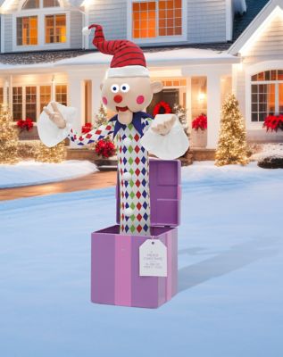 5 Ft 3 In Misfit Charlie-in-the-Box Animatronic - Rudolph the Red-Nosed Reindeer