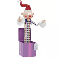 5 Ft 3 In Misfit Charlie-in-the-Box Animatronic - Rudolph the Red-Nosed Reindeer at Spirit Halloween