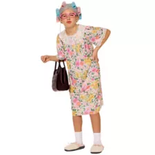 Kids Old Lady Costume