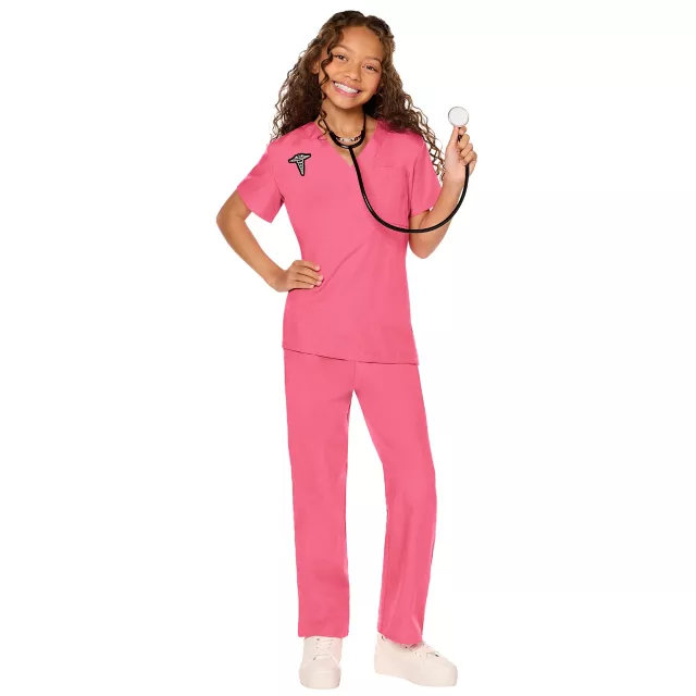 Kids Pink Medical Scrubs Costume at Spencer's