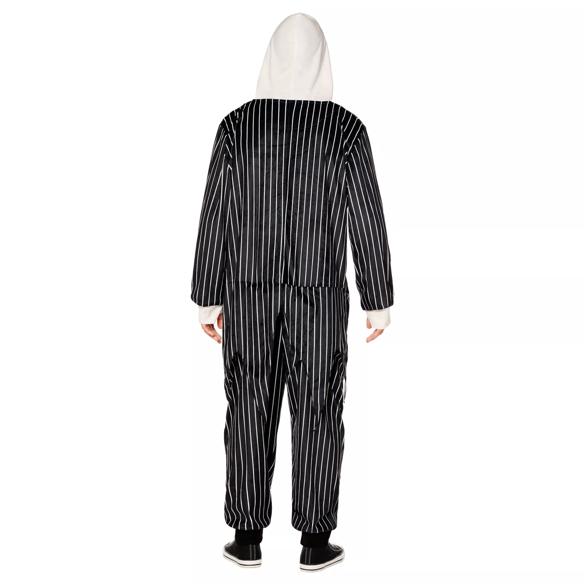 Adult Jack Skellington Hooded Plush Jumpsuit Costume -  The Nightmare Before Christmas at Spencer's