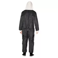 Adult Jack Skellington Hooded Plush Jumpsuit Costume -  The Nightmare Before Christmas at Spencer's
