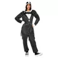 Adult Jack Skellington Hooded Plush Jumpsuit Costume -  The Nightmare Before Christmas at Spencer's