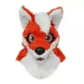 Orange Fox Furry Head Full Mask at Spirit Halloween