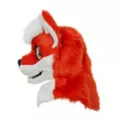 Orange Fox Furry Head Full Mask at Spirit Halloween