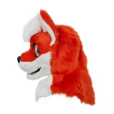 Orange Fox Furry Head Full Mask at Spirit Halloween