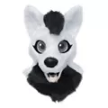 Gray Fox Furry Head Full Mask at Spirit Halloween