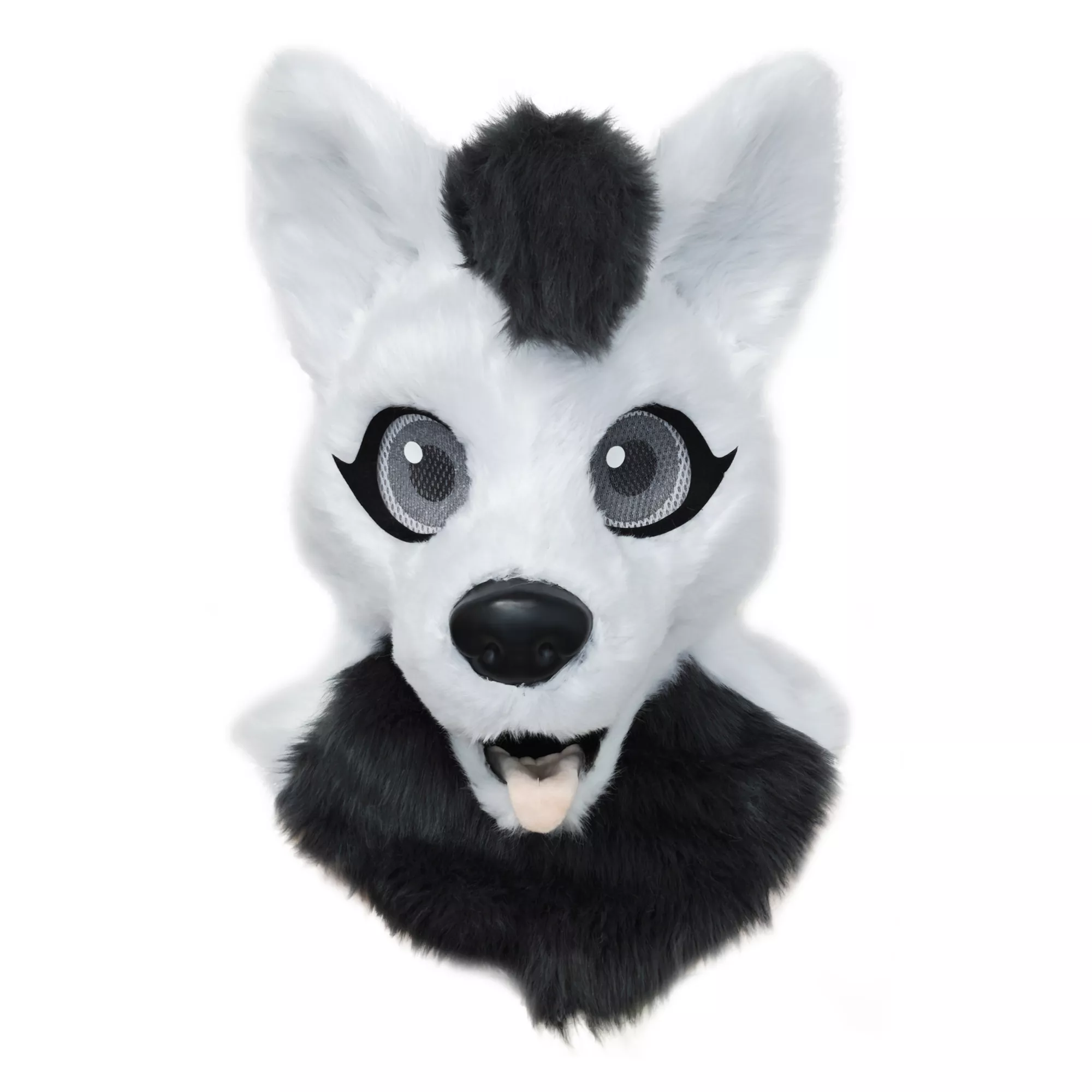 Gray Fox Furry Head Full Mask at Spirit Halloween