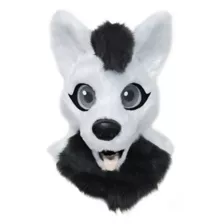 Gray Fox Furry Head Full Mask at Spirit Halloween