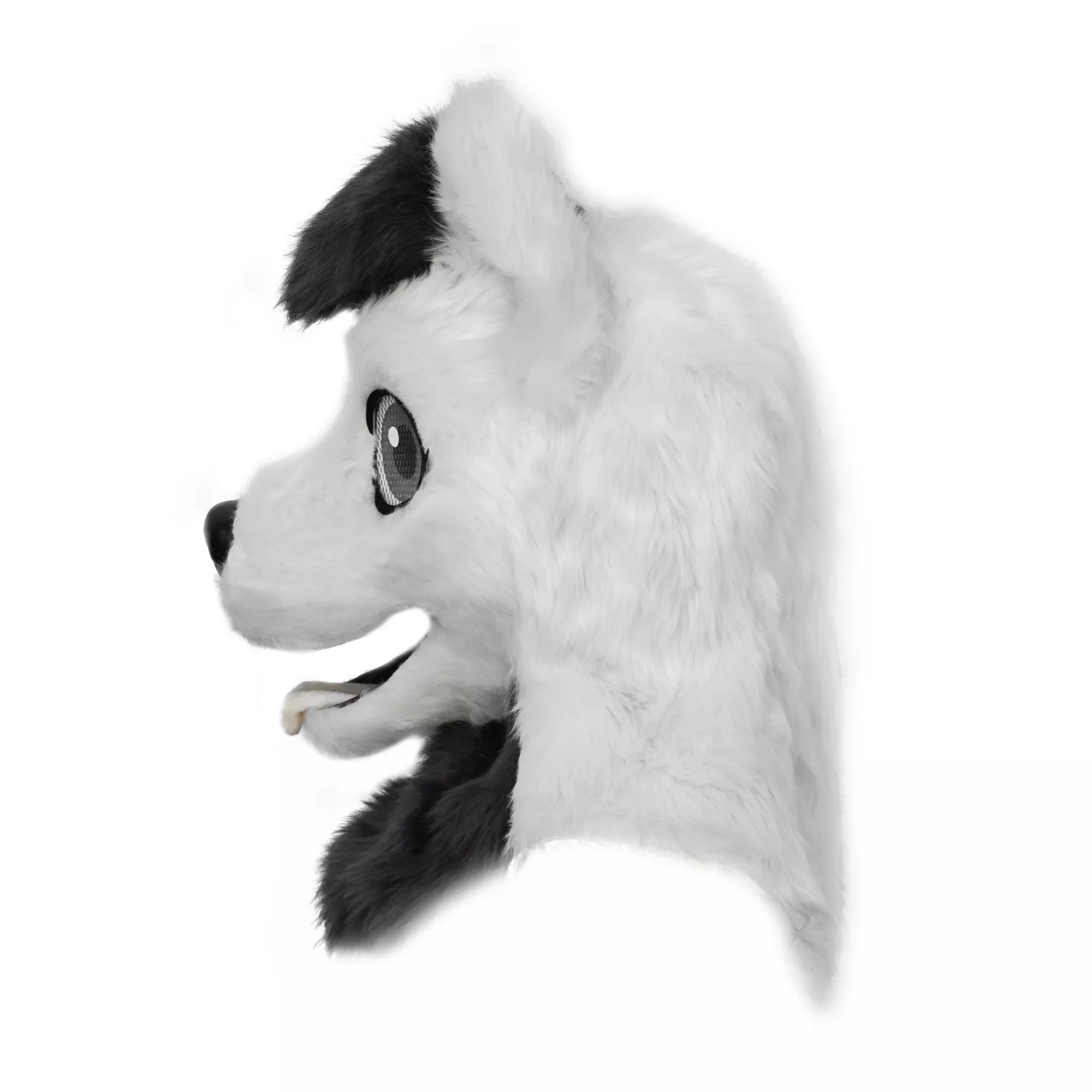 Gray Fox Furry Head Full Mask at Spirit Halloween