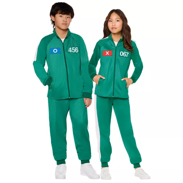 Kids Squid Game Player Tracksuit Costume at Spencer's
