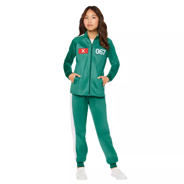 Kids Squid Game Player Tracksuit Costume at Spencer's