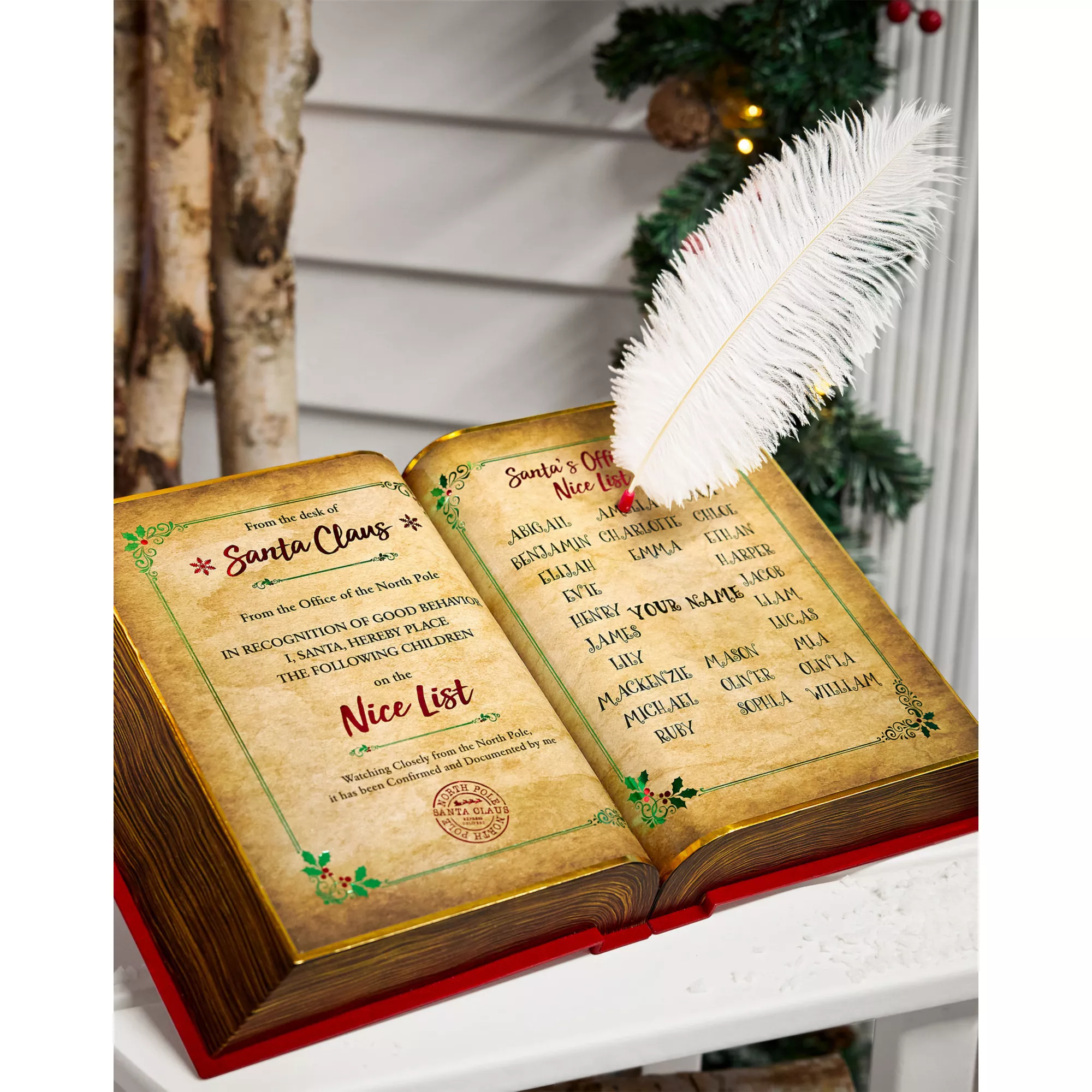 15.5 In Santa's Magic Book Animatronic at Spirit Halloween