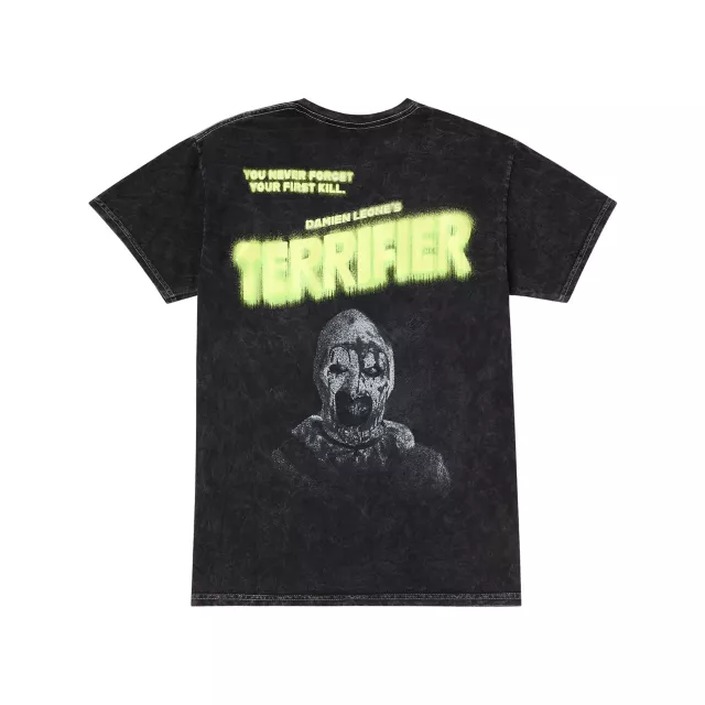 暗黒エンターテイメント　\"The CLOWN\" Tシャツ付き Terrifier Art The Clown Unisex Tee – Goodie Two Sleeves