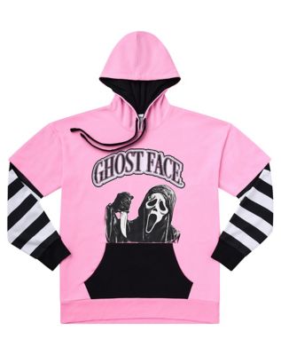 Ghost Face Slash Layered Hoodie