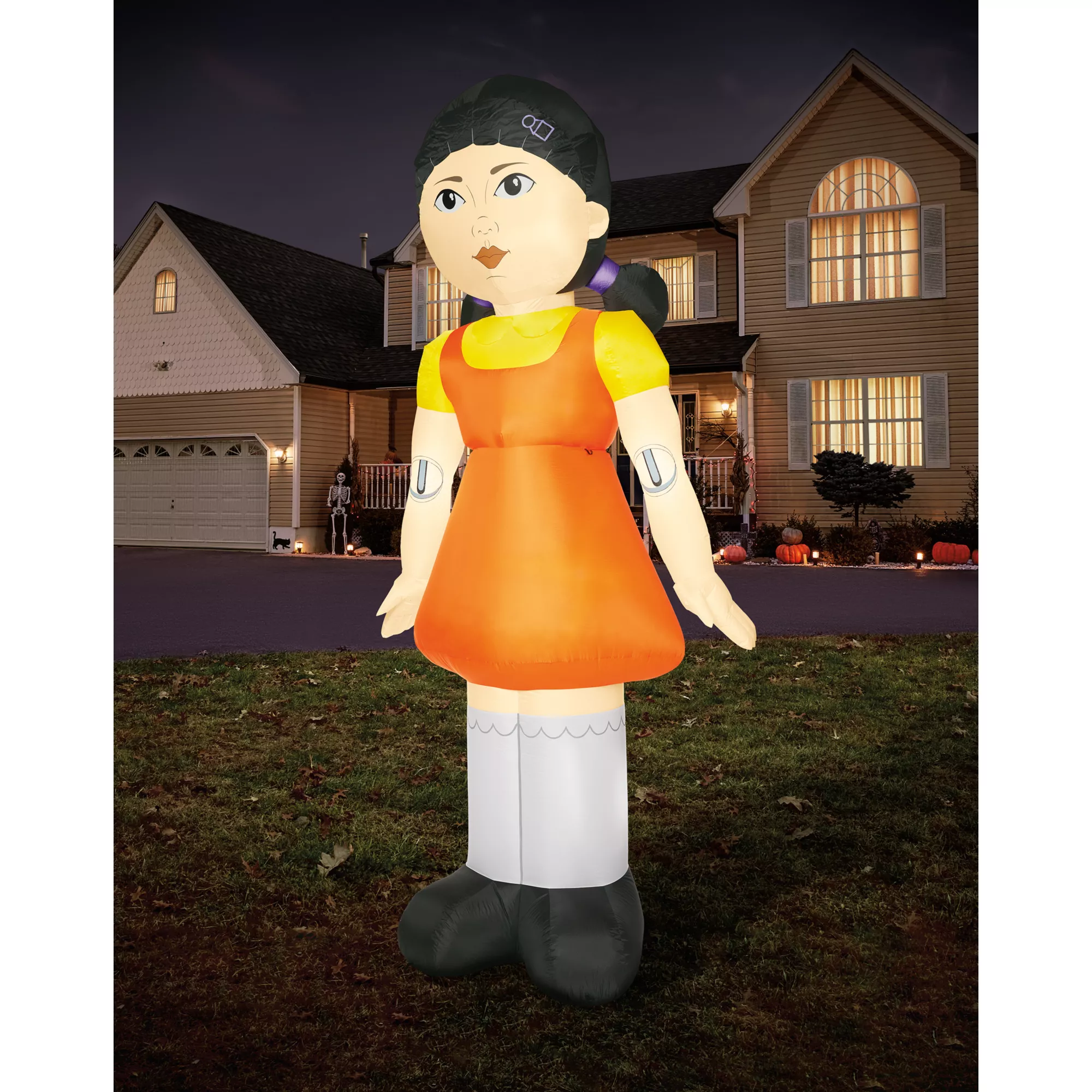 12 Ft Light-Up Young Hee Inflatable -  Squid Game at Spencer's