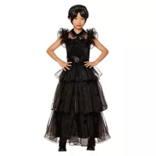 Kids Wednesday Addams Rave'N Dance Deluxe Costume at Spencer's