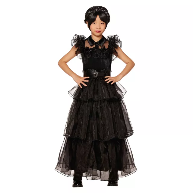 Kids Wednesday Addams Rave'N Dance Deluxe Costume at Spencer's
