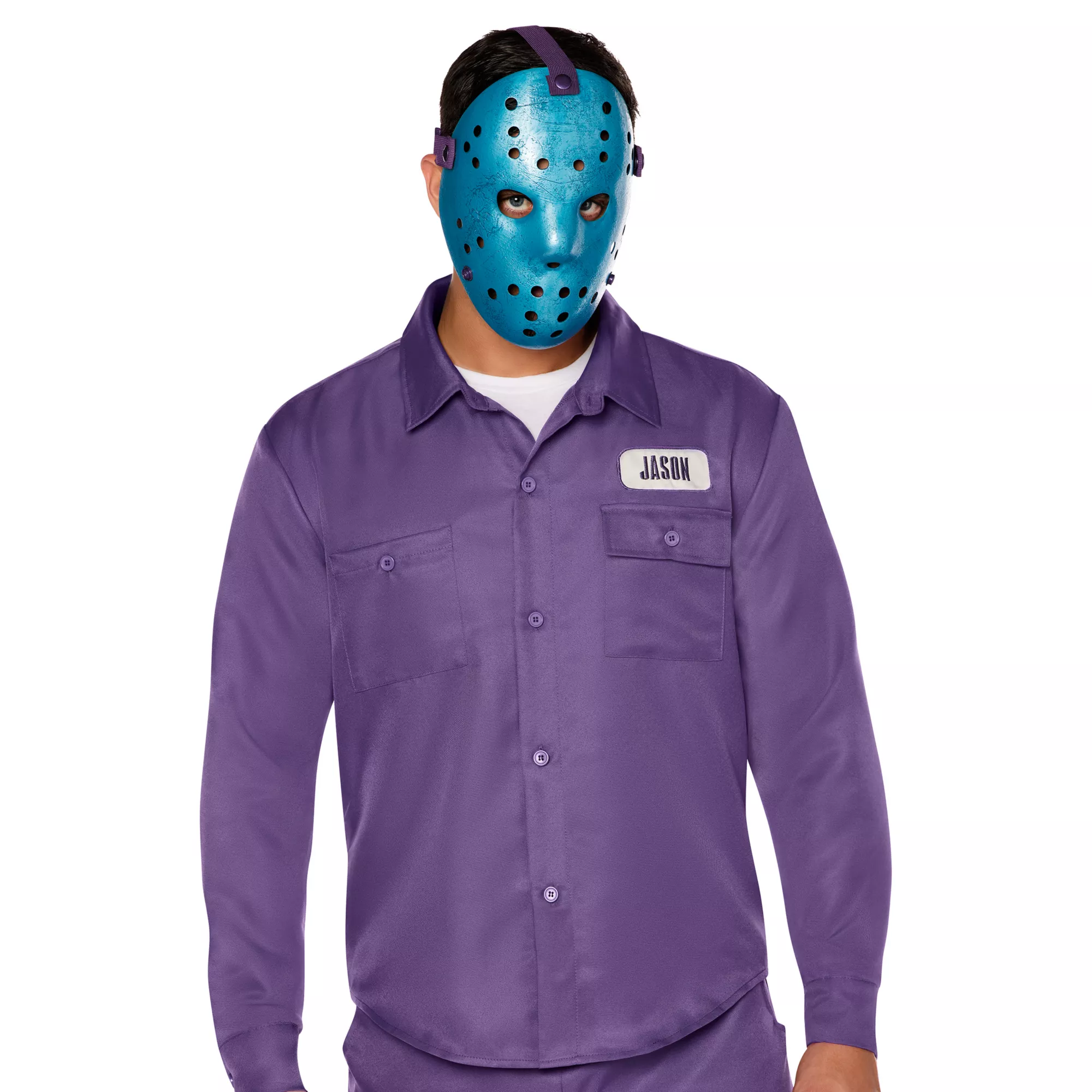 Jason Voorhees Retro Half Mask - Friday the 13th: The Game at Spirit Halloween