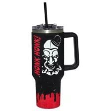 Art the Clown Bling Tumbler with Straw 40 oz. - Terrifier