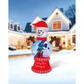 10 Ft Light-Up Snow Much Fun Globe Inflatable Decoration at Spirit Halloween