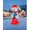 10 Ft Light-Up Snow Much Fun Globe Inflatable Decoration at Spirit Halloween
