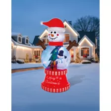 10 Ft Light-Up Snow Much Fun Globe Inflatable Decoration at Spirit Halloween
