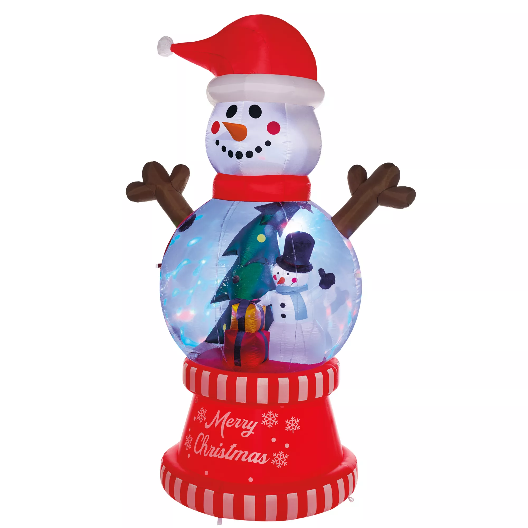 10 Ft Light-Up Snow Much Fun Globe Inflatable Decoration at Spirit Halloween
