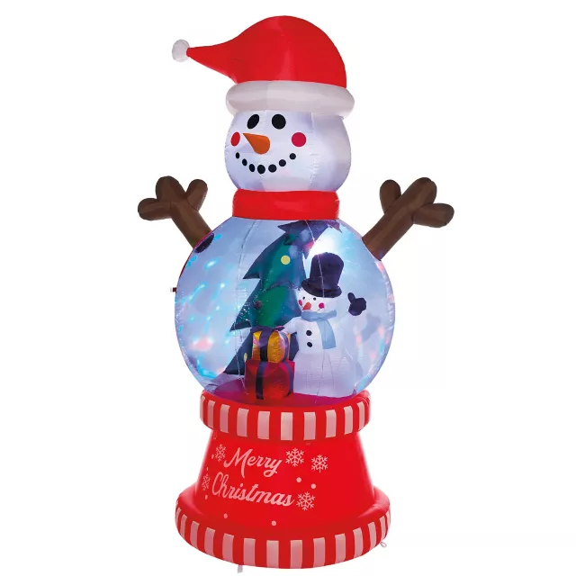 10 Ft Light-Up Snow Much Fun Globe Inflatable Decoration at Spirit Halloween