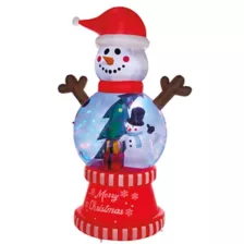 10 Ft Light-Up Snow Much Fun Globe Inflatable Decoration at Spirit Halloween