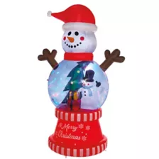 10 Ft Light-Up Snow Much Fun Globe Inflatable Decoration at Spirit Halloween