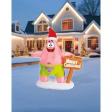 6 Ft Light-Up Patrick Star Christmas Inflatable Decoration – SpongeBob SquarePants at Spirit Halloween