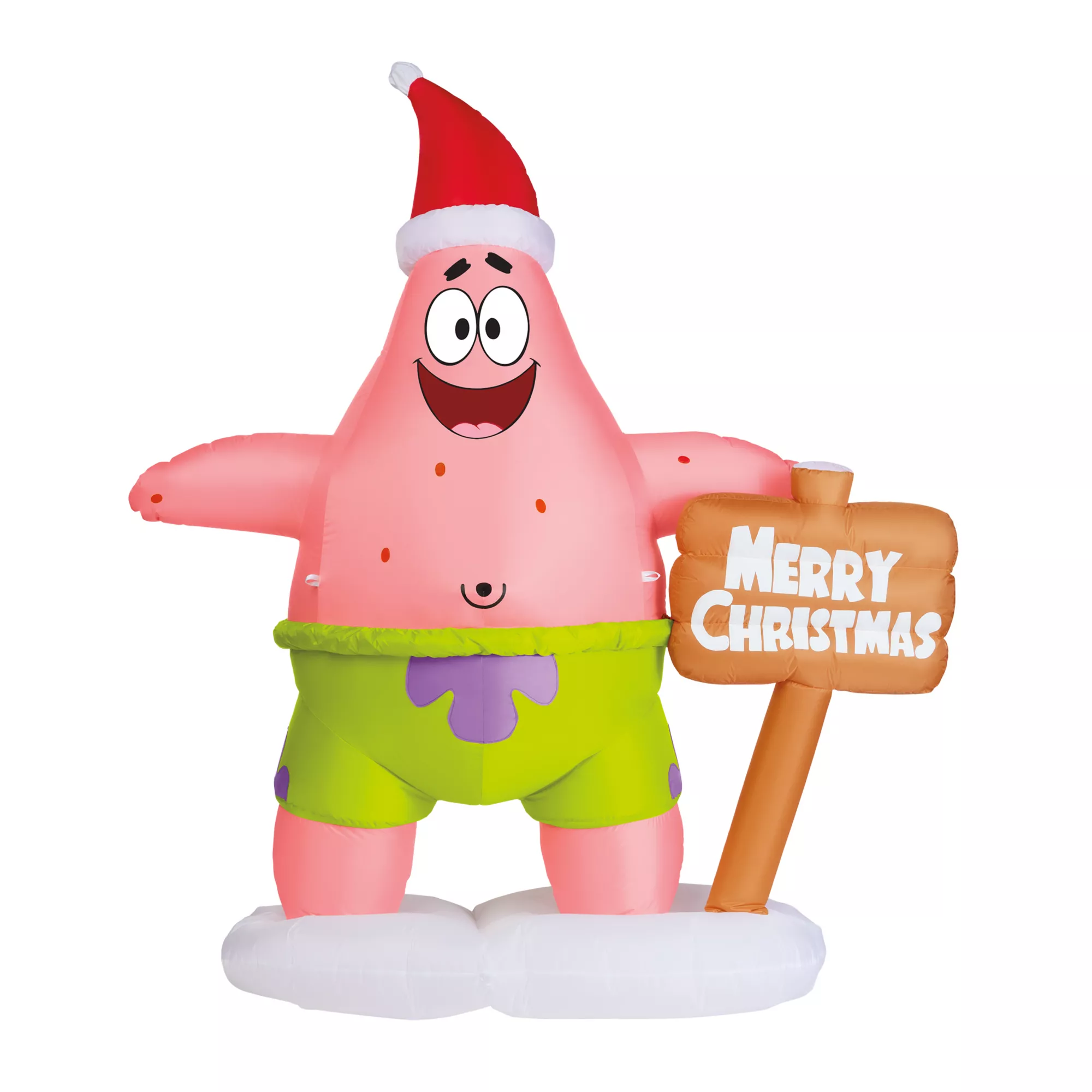 6 Ft Light-Up Patrick Star Christmas Inflatable Decoration – SpongeBob SquarePants at Spirit Halloween