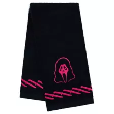 Ghost Face Pink and Black Hand Towel at Spirit Halloween
