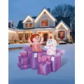 4 Ft 2 In Light-Up Misfit Doll & Misfit Elephant Animated Inflatable Decoration - Rudolph the Red-Nosed Reindeer at Spirit Halloween