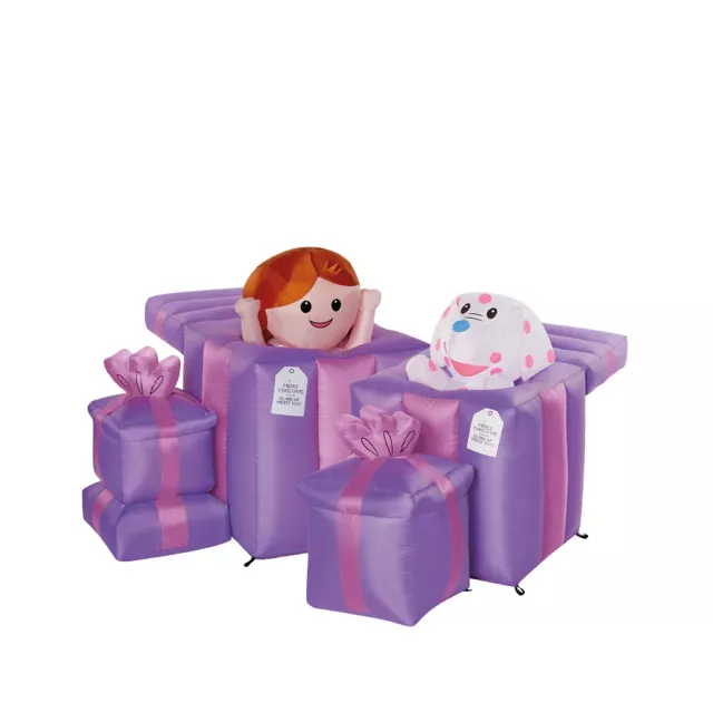 4 Ft 2 In Light-Up Misfit Doll & Misfit Elephant Animated Inflatable Decoration - Rudolph the Red-Nosed Reindeer at Spirit Halloween