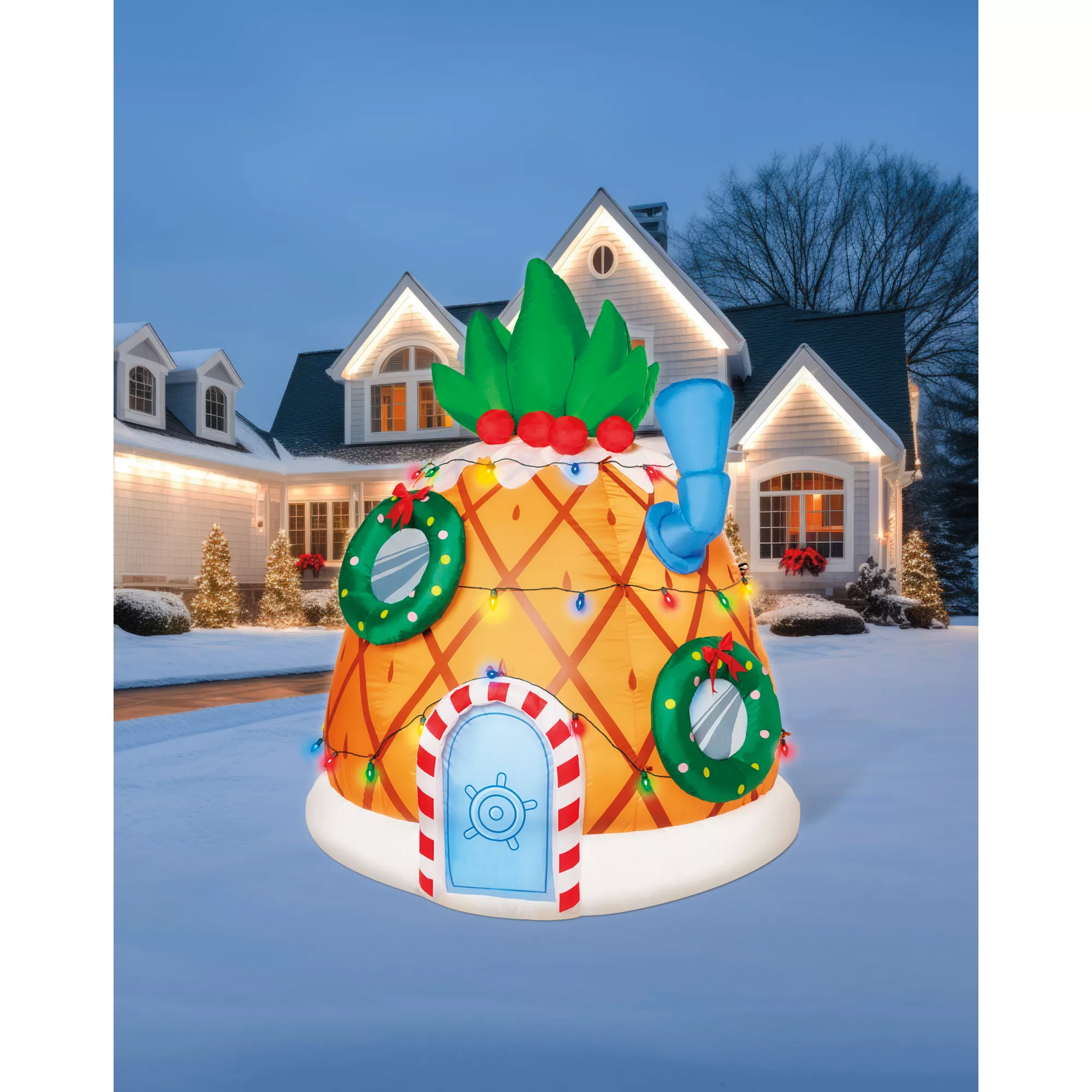6 Ft Light-Up Pineapple Inflatable Decoration – SpongeBob SquarePants at Spirit Halloween