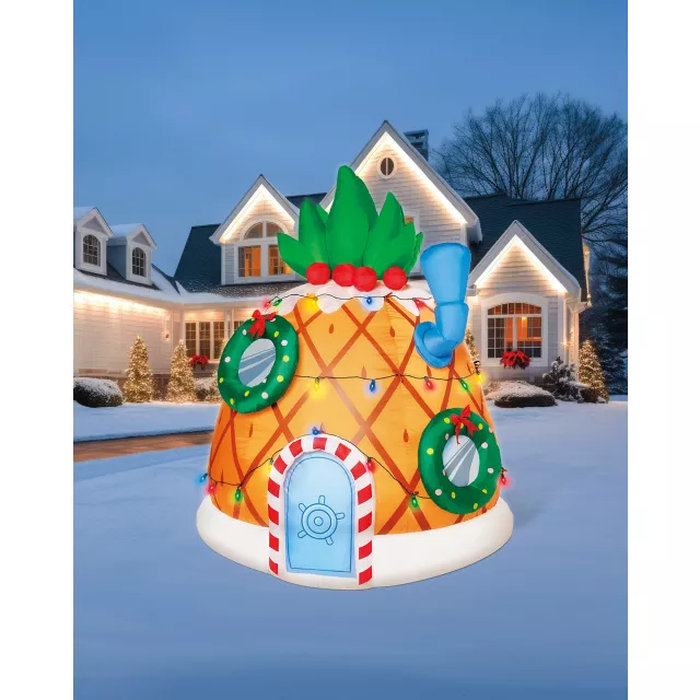 6 Ft Light-Up Pineapple Inflatable Decoration – SpongeBob SquarePants at Spirit Halloween
